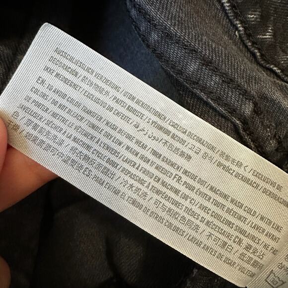 ABERCROMBIE & FITCH The 90s Straight Jeans Black Ultra High Rise - Picture 9 of 13